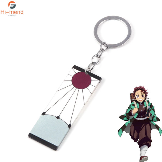 demon slayer - porte clef boucle d'oreille tanjiro