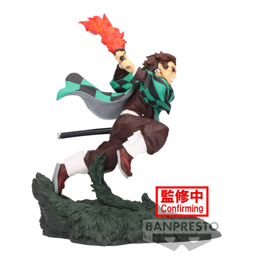 demon slayer - Figurine Kamado Tanjiro Combinaison Battle 9cm