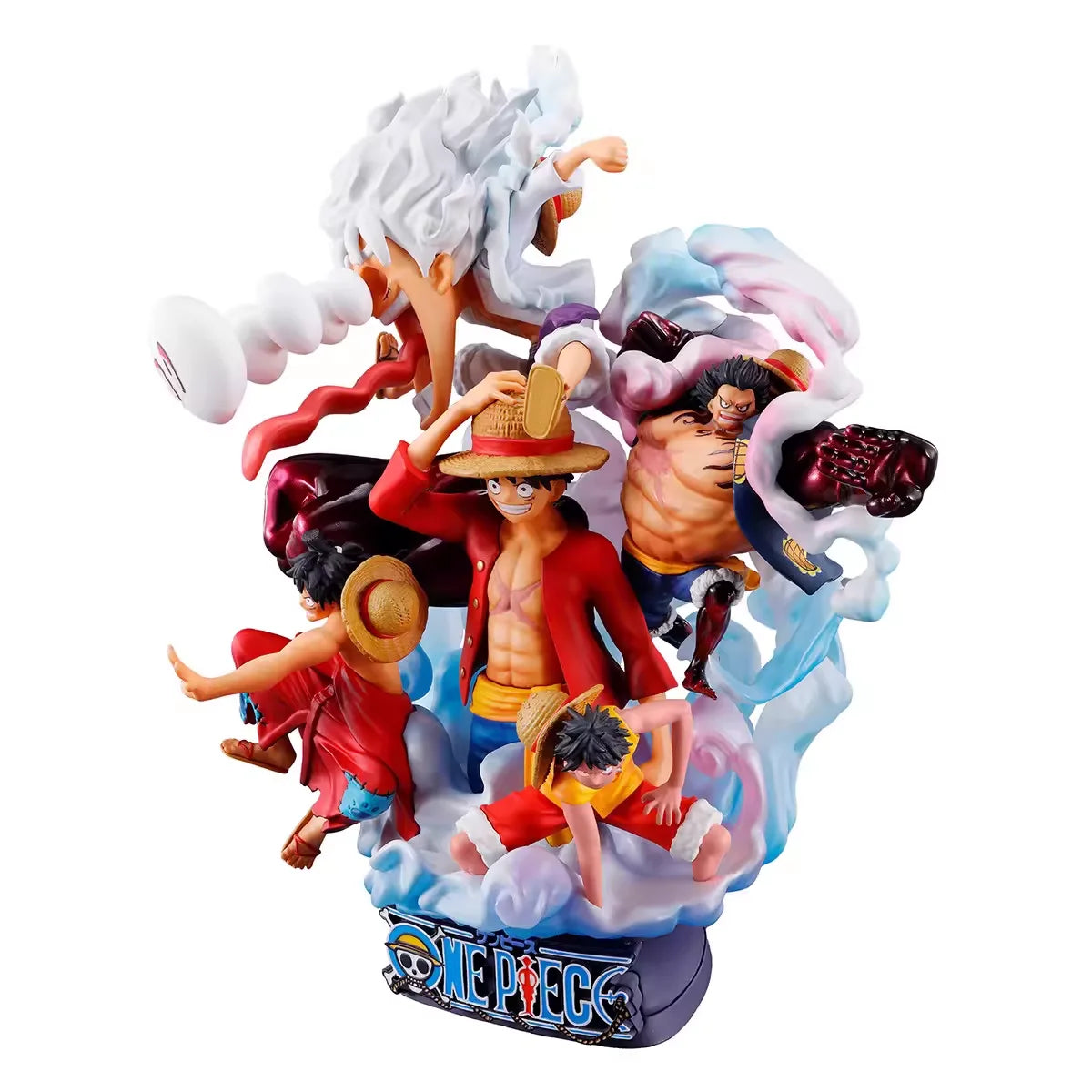 One Piece - figurine Monkey D. Luffy toutes les transfos